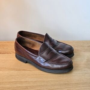G.H. Bass & Co. Larson Weejuns Leather Penny Loafers - Wine